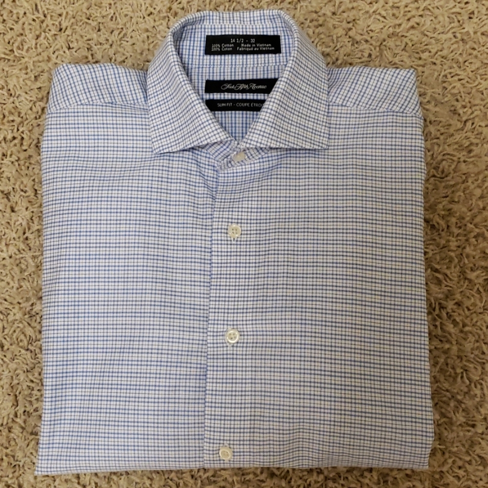 Saks Fifth Avenue Slim Fit Cotton Dress Shirt